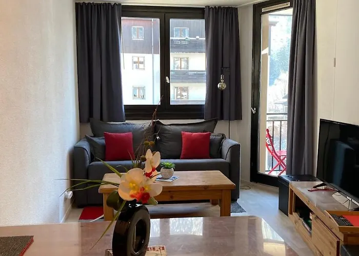 Chamois De Chamonix, Confortable 2 Pieces, Balcon, Parking Gratuit شقة